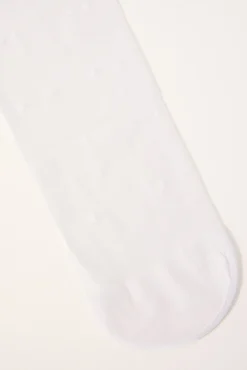 Polka Dot Stocking White