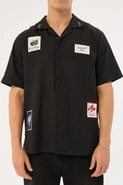 Postcards Resort Shirt Black