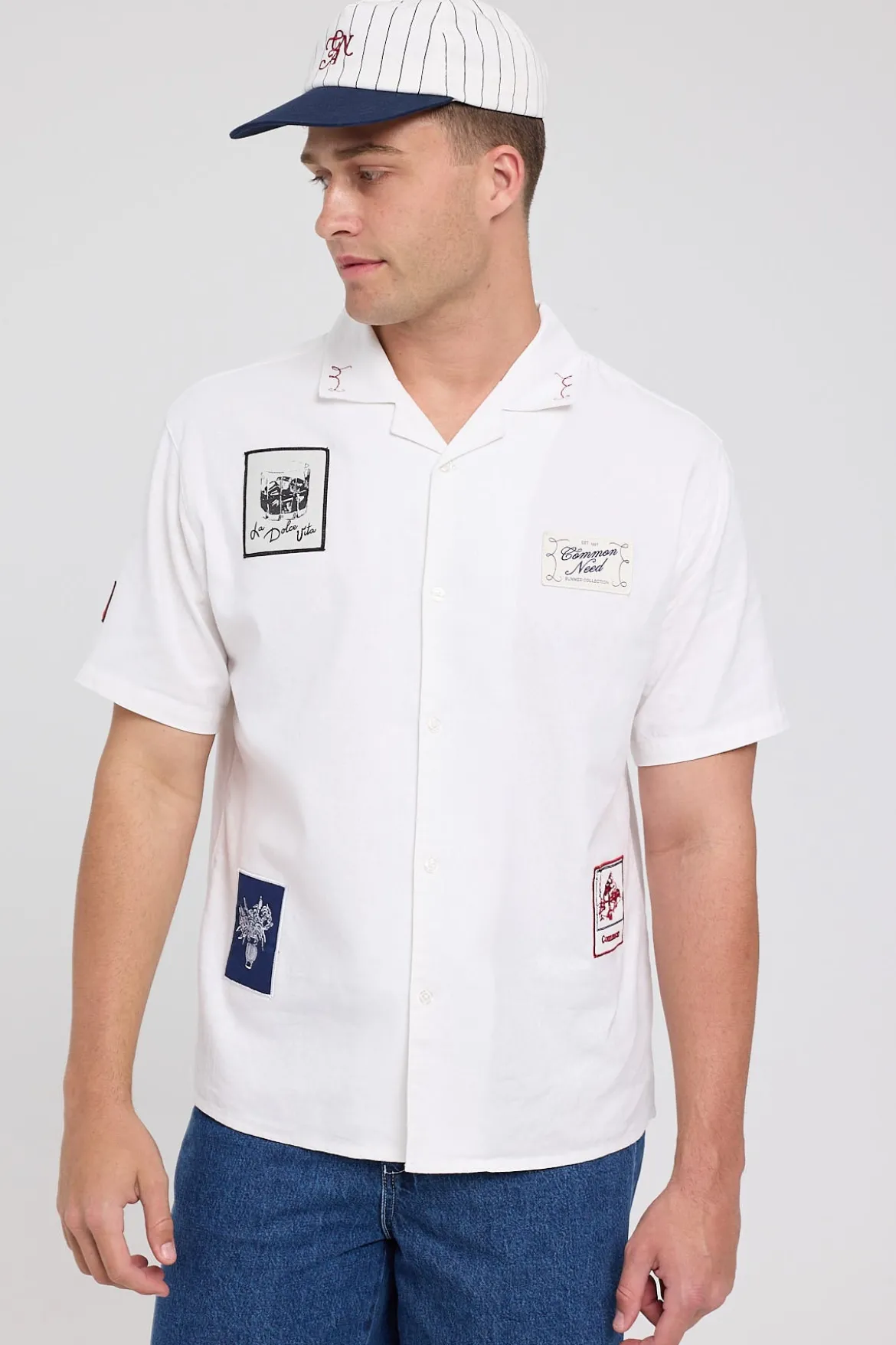 Postcards Resort Shirt White
