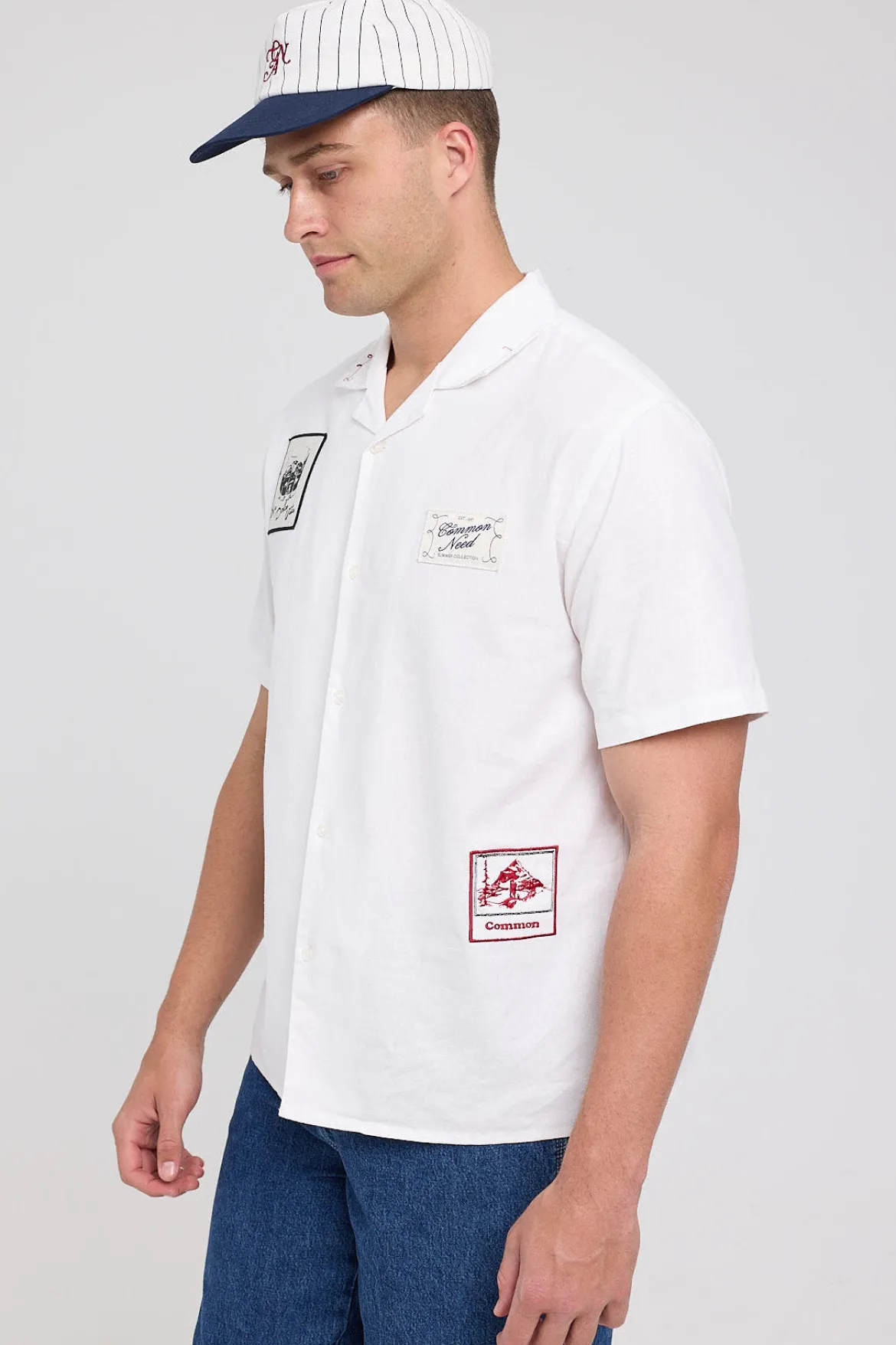 Postcards Resort Shirt White