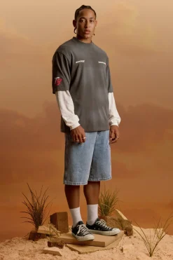 Poster Street Super Heavy Tee Sunfade Ash Black