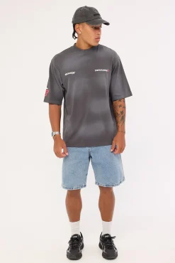Poster Street Super Heavy Tee Sunfade Ash Black