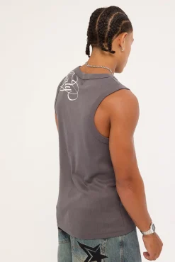 Posterboy Bound High Neck Tank Asphalt