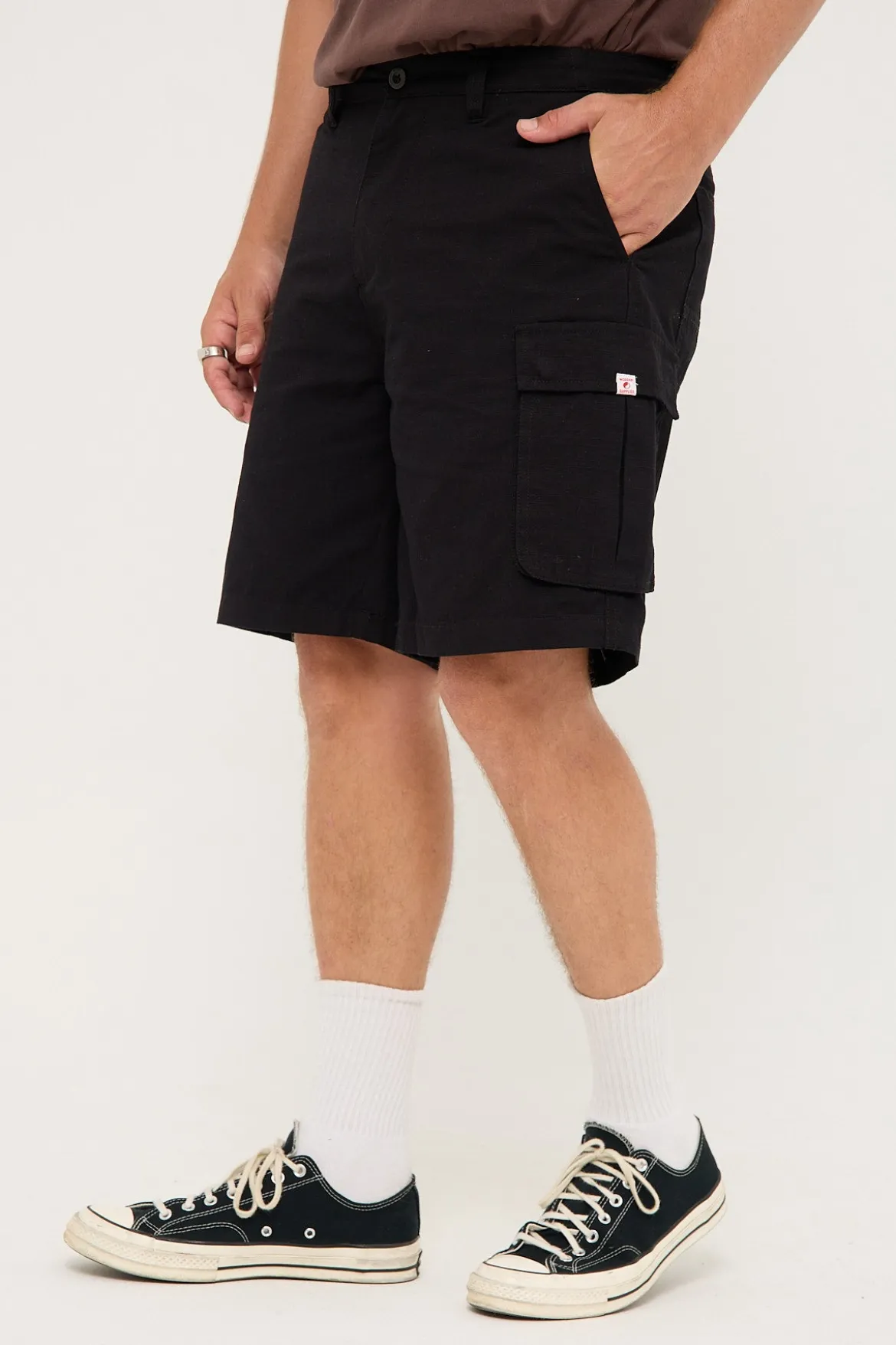 Prequil Cargo Short Black
