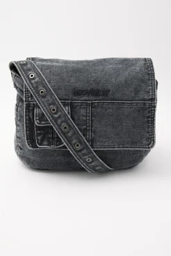 Propane Messenger Bag Black Denim