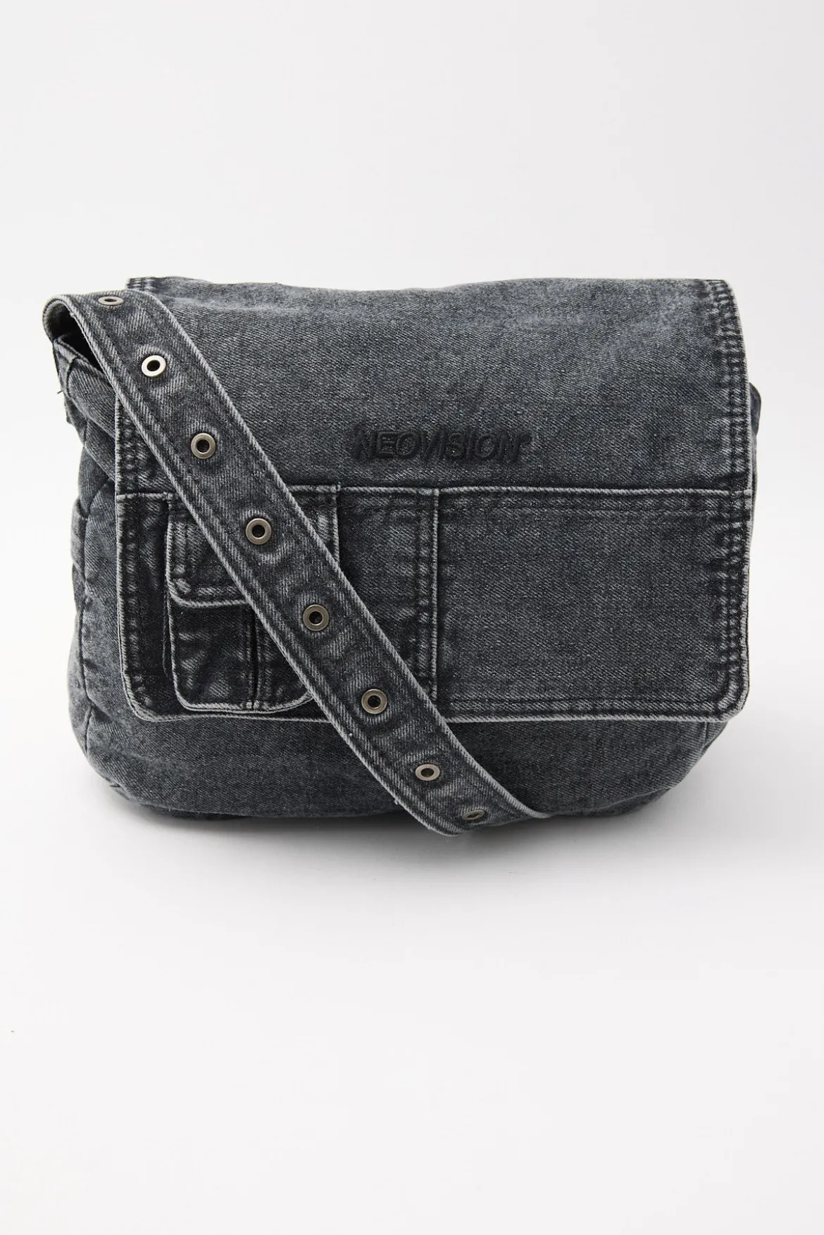 Propane Messenger Bag Black Denim