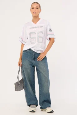 Punter Football Jersey White/Pink