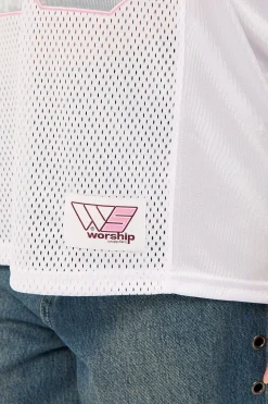 Punter Football Jersey White/Pink
