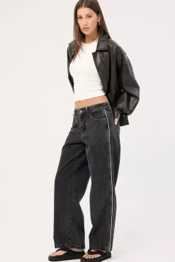 Punter Sloucher Jean Black Rinse
