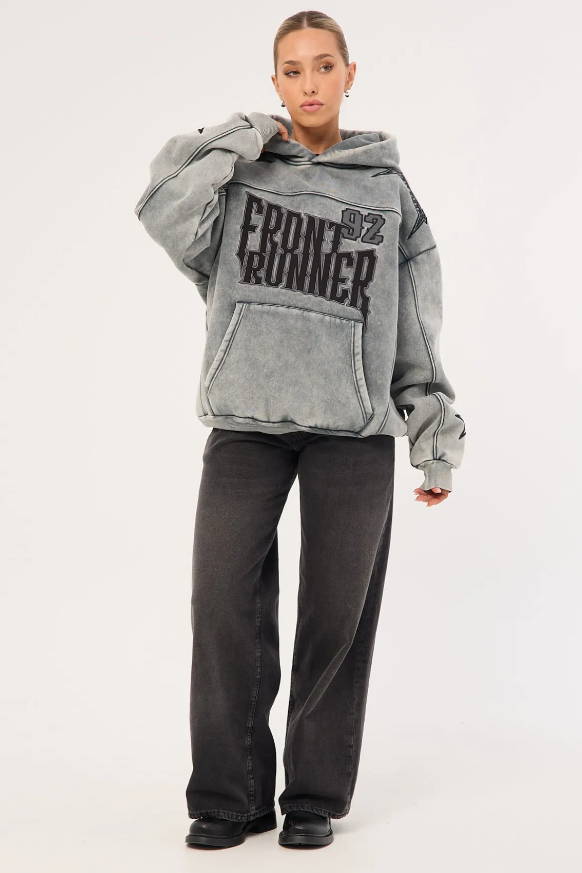 Pyro Hoodie Graphite Wash