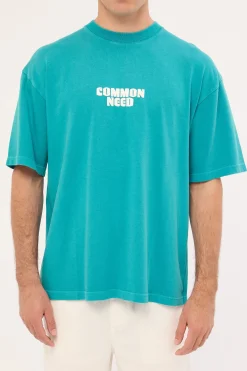 Quest Heavyweight Easy Tee Washed Teal