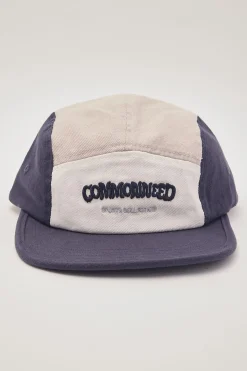 Quintessential 5 Panel Cap Navy/Grey/Ecru