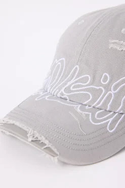 Radical Distressed Dad Cap Space Grey