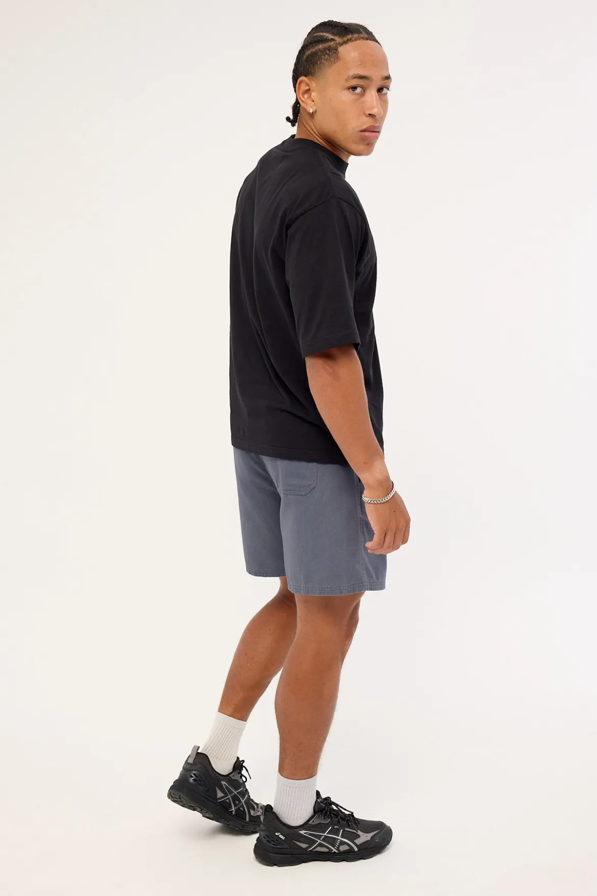 Radical Elastic Waist Short Steel Blue