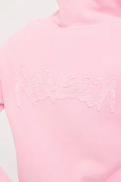Radical Fitted Zip Through Hoodie Washed Pink