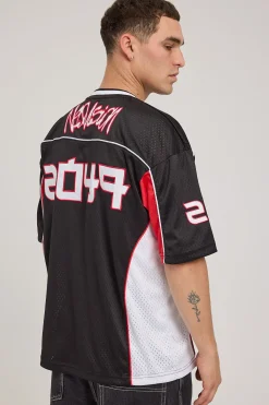 Radical V Neck Jersey Black/Red/White