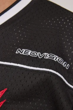 Radical V Neck Jersey Black/Red/White