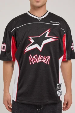 Radical V Neck Jersey Black/Red/White
