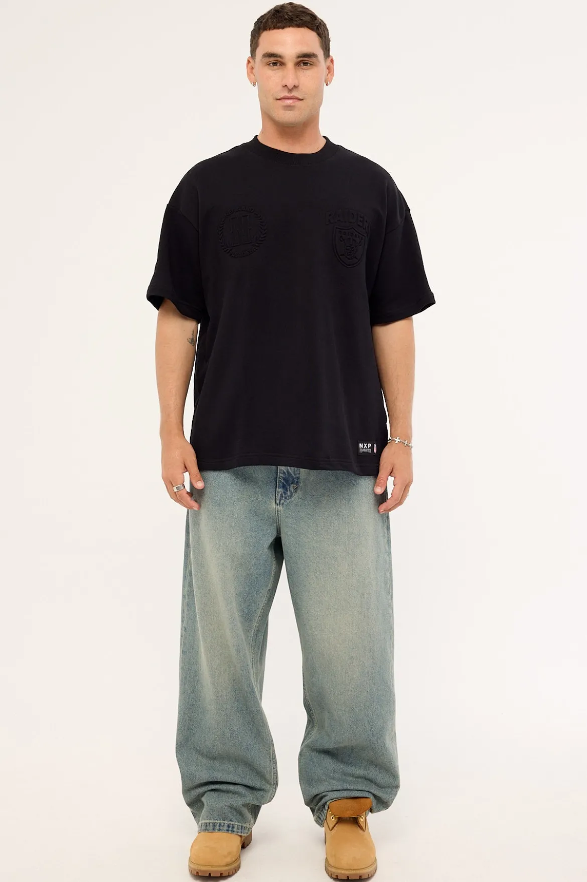 Raiders Crest Tee Jet Black