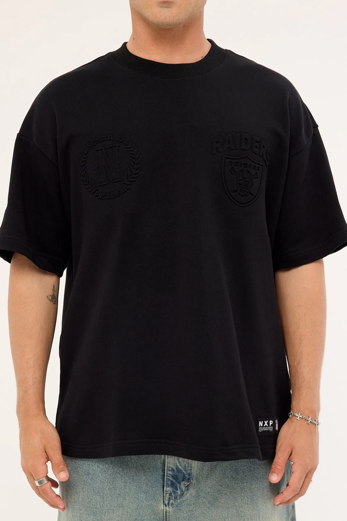 Raiders Crest Tee Jet Black