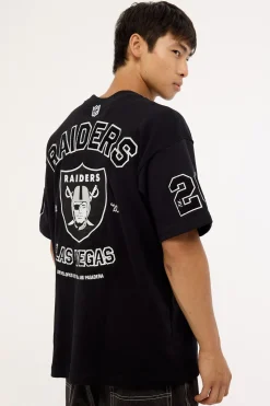 Raiders Established Loopback Tee Jet Black
