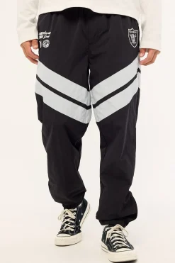 Raiders Nylon Pant Jet Black/Silver