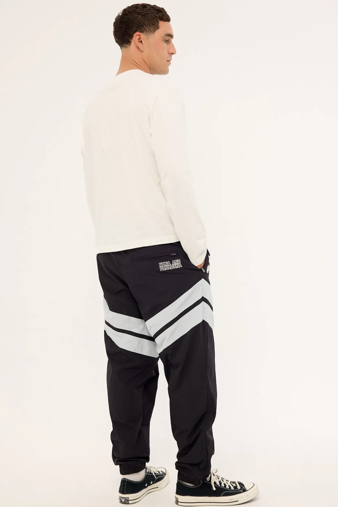 Raiders Nylon Pant Jet Black/Silver