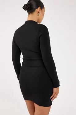 Rain Mini Dress Black