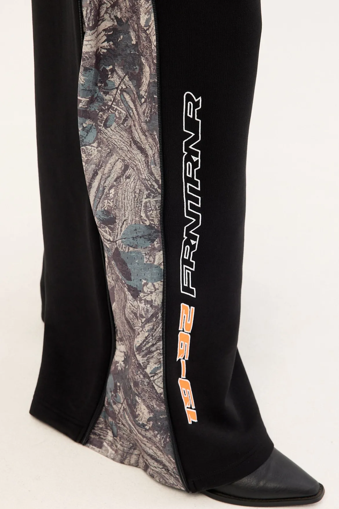 Rally Wide Leg Pant Black Camo
