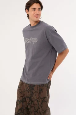 Ransom Script Short Sleeve Heavy Tee Steele