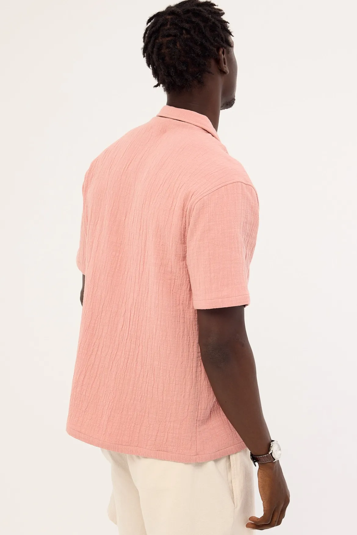 Ratio Boxy Resort Shirt Pink