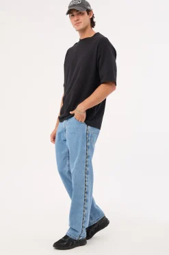 RC A5 Baggy Jean Larry Tape Light Vintage Indigo Denim