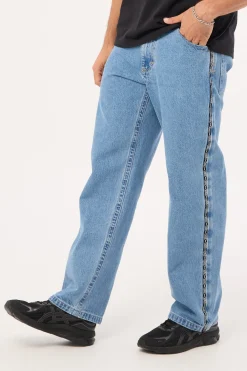 RC A5 Baggy Jean Larry Tape Light Vintage Indigo Denim