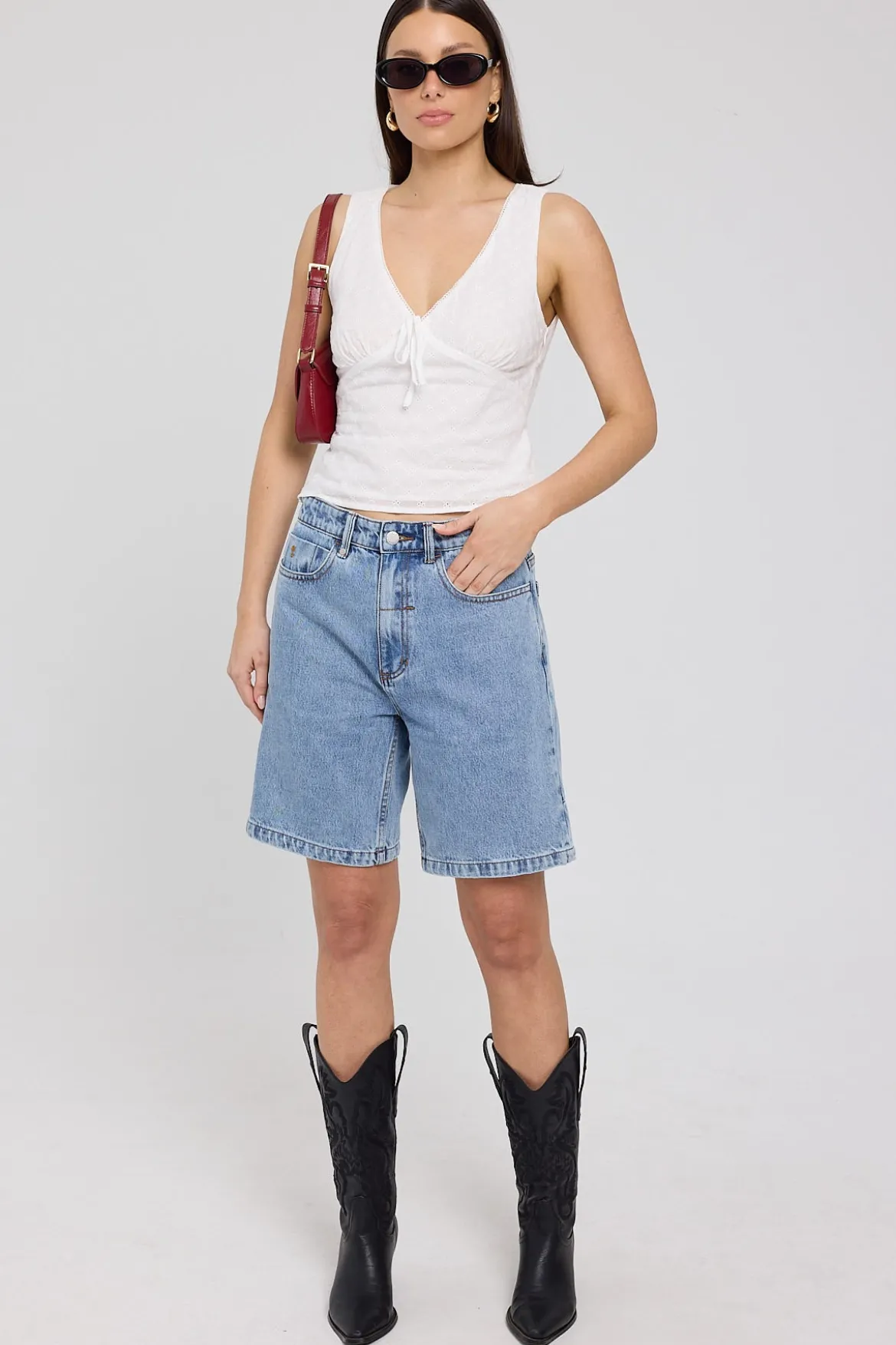 Reagan Arena Slouch Short Garage Blue