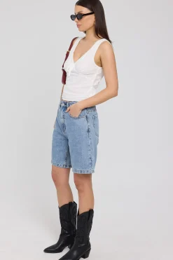 Reagan Arena Slouch Short Garage Blue