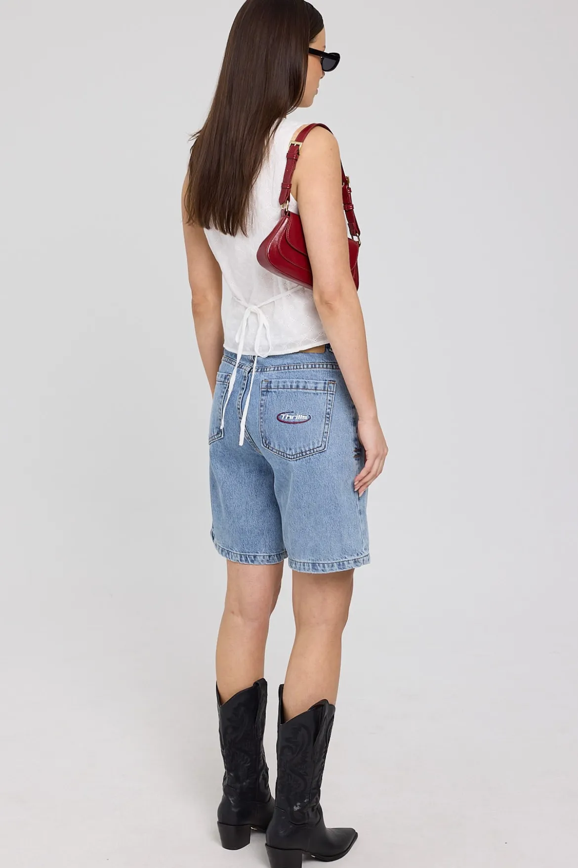 Reagan Arena Slouch Short Garage Blue