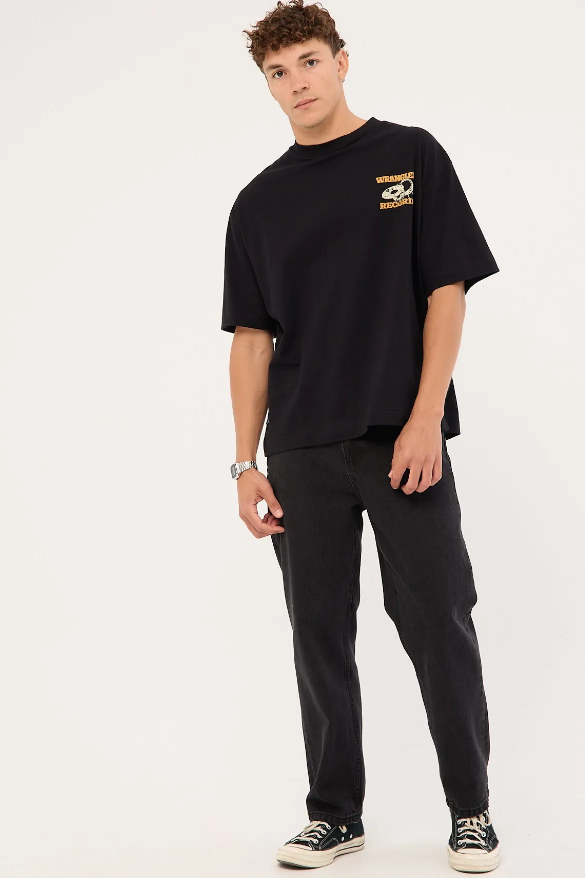 Records Boxcar Tee Black