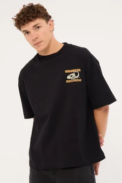 Records Boxcar Tee Black
