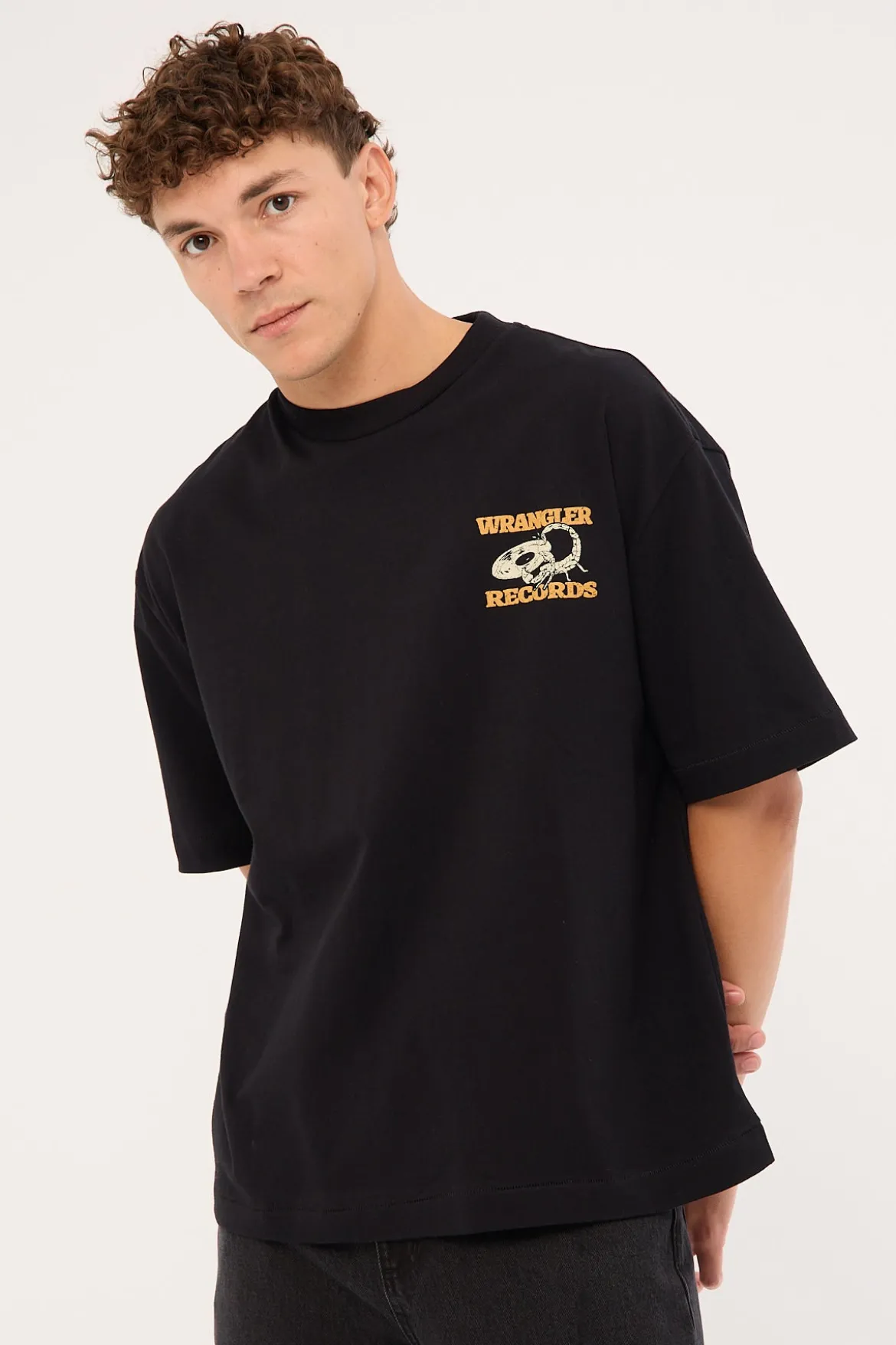Records Boxcar Tee Black