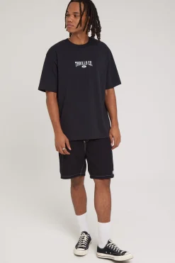 Recruit Oversized Fit Tee Washed Black Washed Black