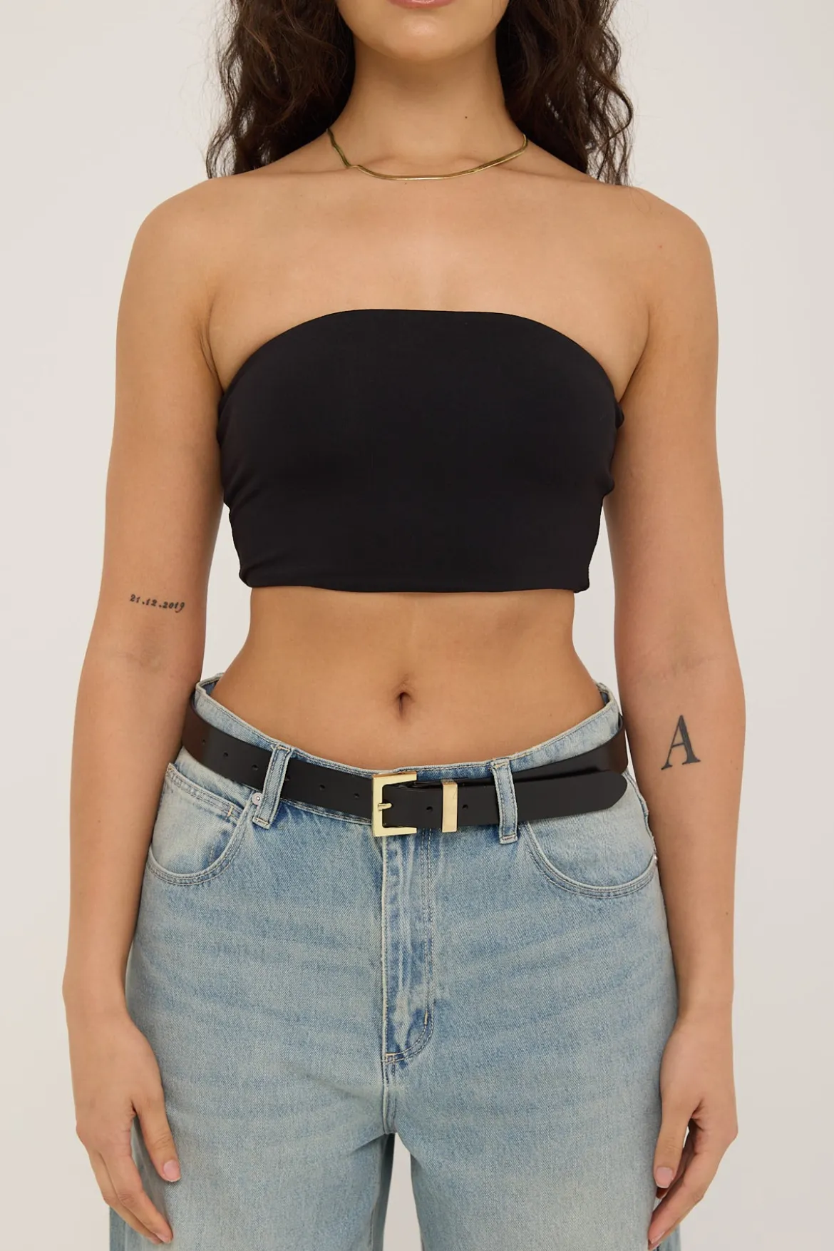 Recycled Strapless Bralette Black