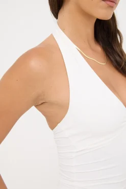 Recycled Sylvia Halter Top White