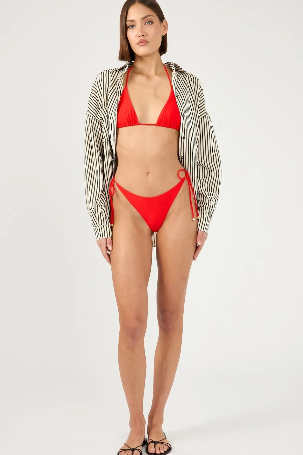 Red Roulette Bikini Bottom Red