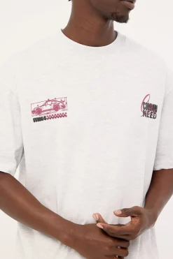 Redline Heavyweight Boxy Tee Snow Marle