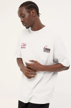 Redline Heavyweight Boxy Tee Snow Marle
