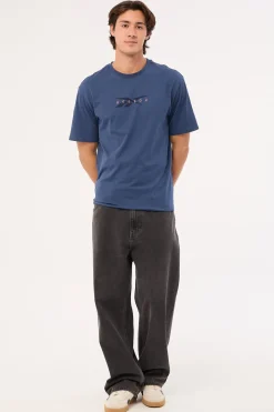 Reebok Embroided Tee Washed Navy