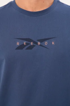 Reebok Embroided Tee Washed Navy