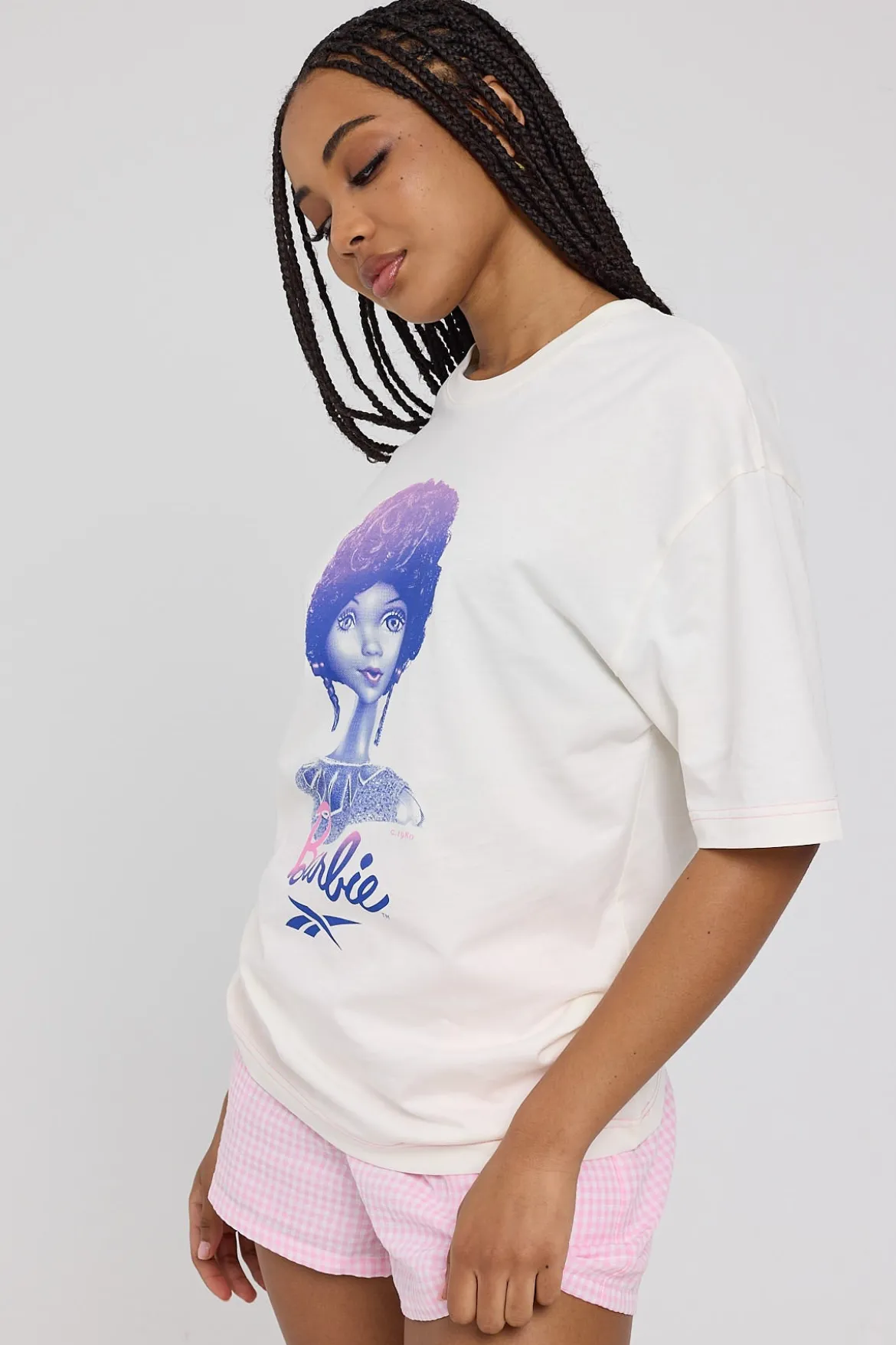 Reebok x Barbie Graphic Tee Chalk
