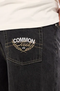 Refine Baggy Jean Washed Black