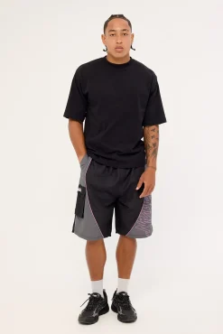 Reflekt Elastic Waist Cargo Boardshort Black/Grey